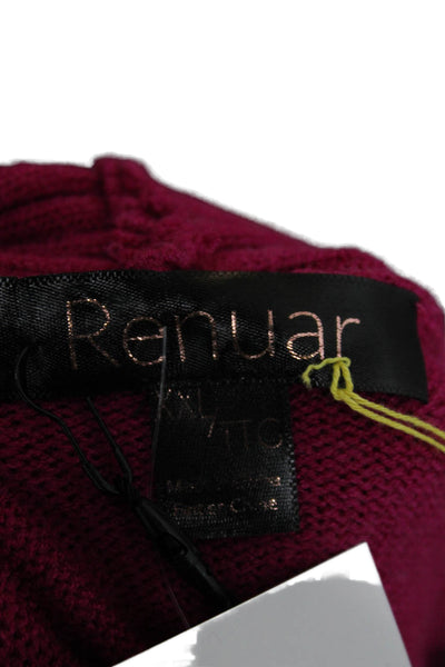 Renuar Women Pink Turtleneck Pullover Long Sleeve Size 2XL