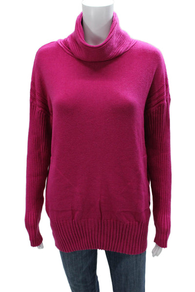 Renuar Womens Pink Cowl Neck Pullover Sweater Long Sleeve Size S