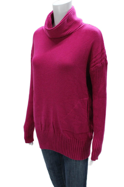 Renuar Womens Pink Cowl Neck Pullover Sweater Long Sleeve Size S