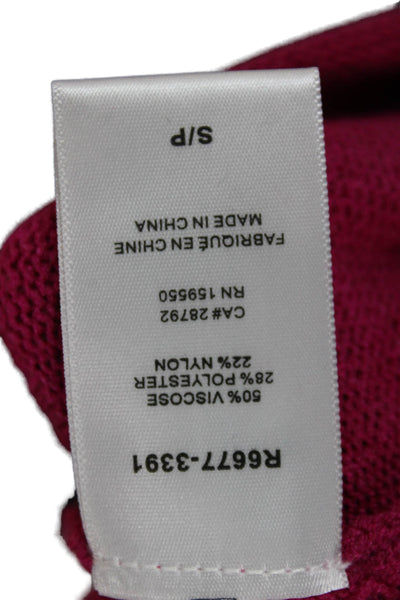 Renuar Womens Pink Cowl Neck Pullover Sweater Long Sleeve Size S