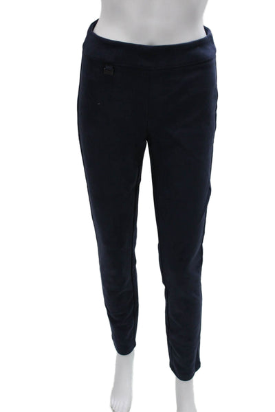 Picadilly Womens Dress Pants Blue Pull On Polyester Spandex Size M