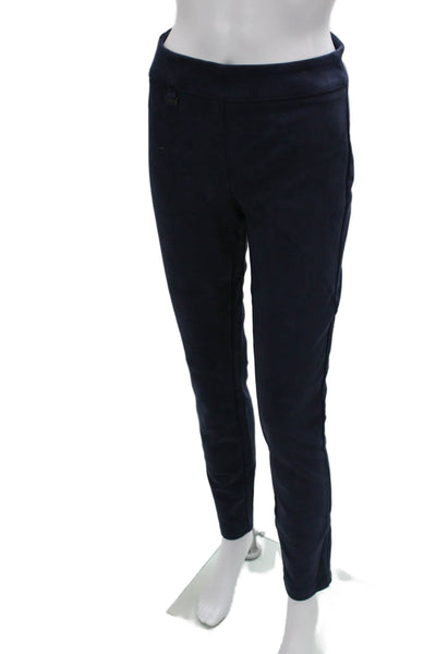 Picadilly Womens Dress Pants Blue Pull On Polyester Spandex Size M