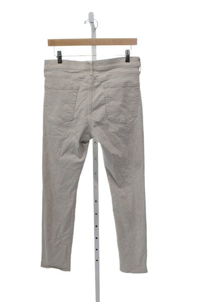 J Crew Mens Tapered Beige Denim Jeans Size 31