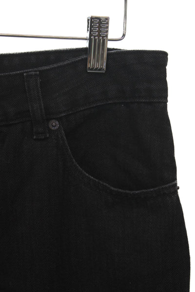 Maison Margiela Womens Cropped Jeans Black Denim High Rise 24in Size 6