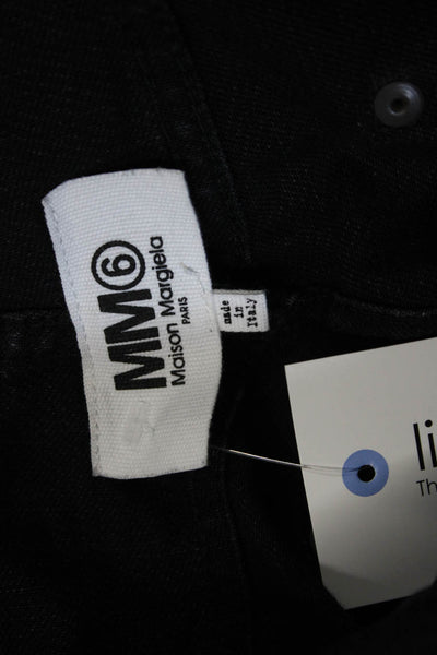 Maison Margiela Womens Cropped Jeans Black Denim High Rise 24in Size 6
