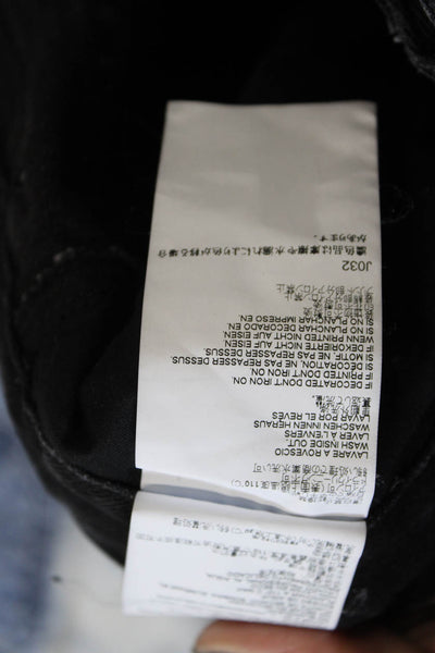 Maison Margiela Womens Cropped Jeans Black Denim High Rise 24in Size 6