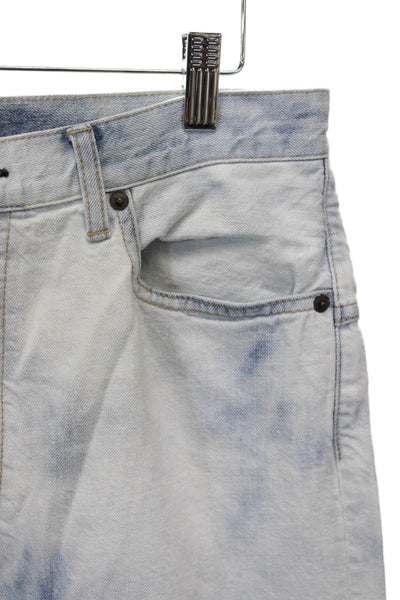 Bassike Women Denim Shorts Blue Cotton High Rise Inseam 24 Size 30