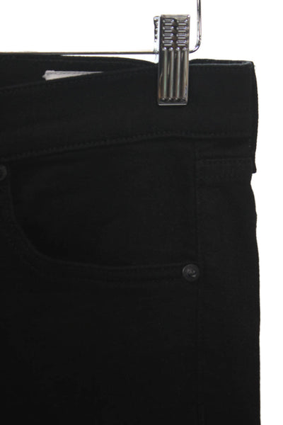Rag & Bone Womens Bootcut Jeans Black Low Rise Button Inseam 28 Size 27