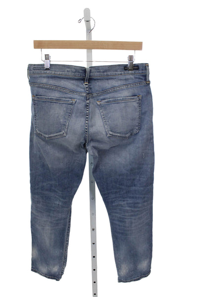 Citizens of Humanity Women Tapered Jeans Blue Cotton Mid Rise Size 27