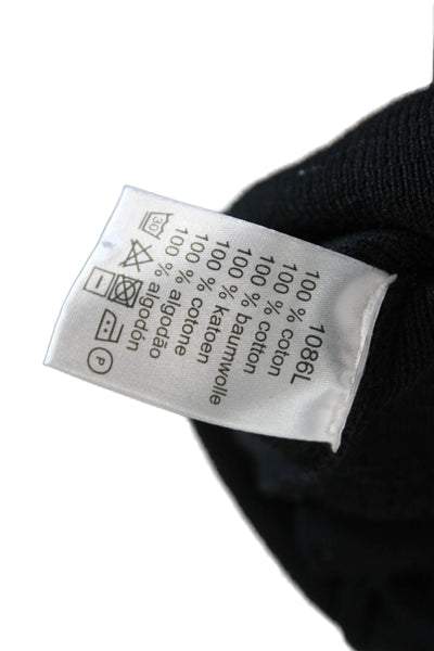 Lacoste Womens Basic Jacket Black Cotton Button Front Size S