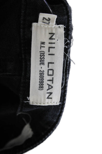 Nili Lotan Womens Black Denim Jeans Inseam 20 Size 27