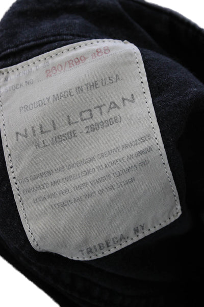 Nili Lotan Womens Black Denim Jeans Inseam 20 Size 27