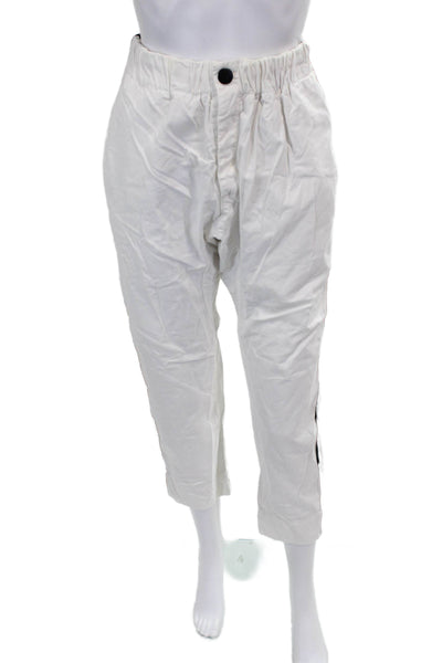 Bassike Women White Cotton Pants Size 2