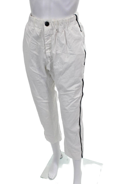 Bassike Women White Cotton Pants Size 2