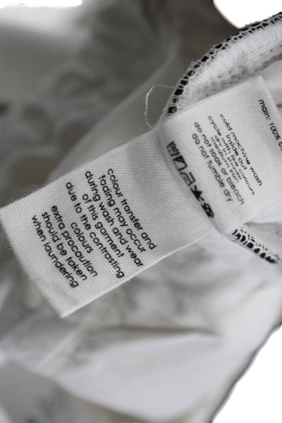 Bassike Women White Cotton Pants Size 2