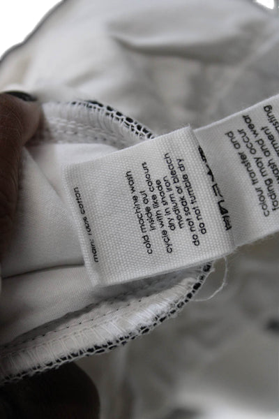 Bassike Women White Cotton Pants Size 2