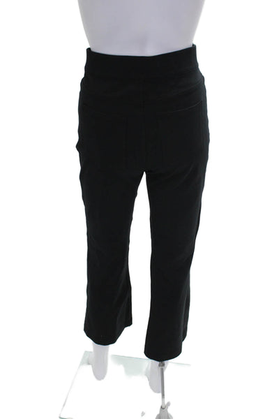 Spanx Womens Rayon Blend Solid Black Pants Size M