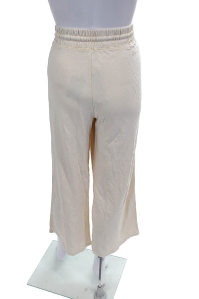 J Crew Women Beige Cotton Sweatpants Inseam 28 Size S