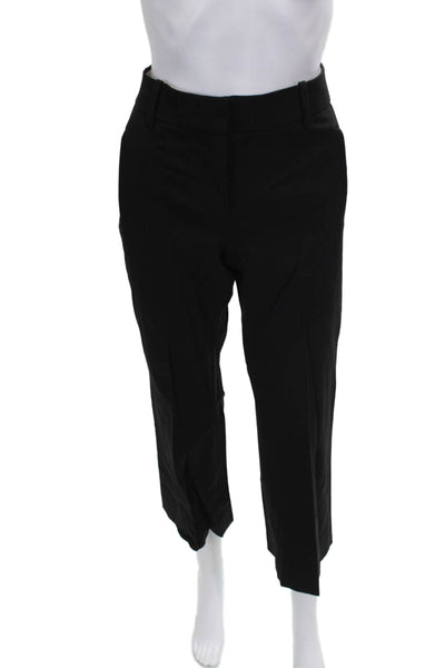 J Crew Womens Black Cotton Blend Solid Pants Size 4