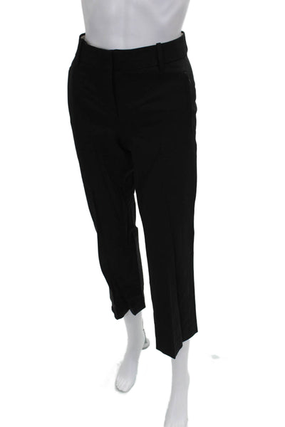 J Crew Womens Black Cotton Blend Solid Pants Size 4
