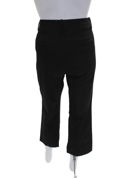 J Crew Womens Black Cotton Blend Solid Pants Size 4