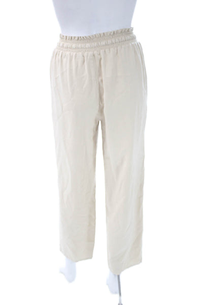 Bella Dahl Womens Tapered Tencel Pants Beige Size XS