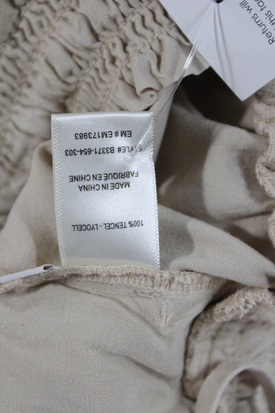 Bella Dahl Womens Tapered Tencel Pants Beige Size XS