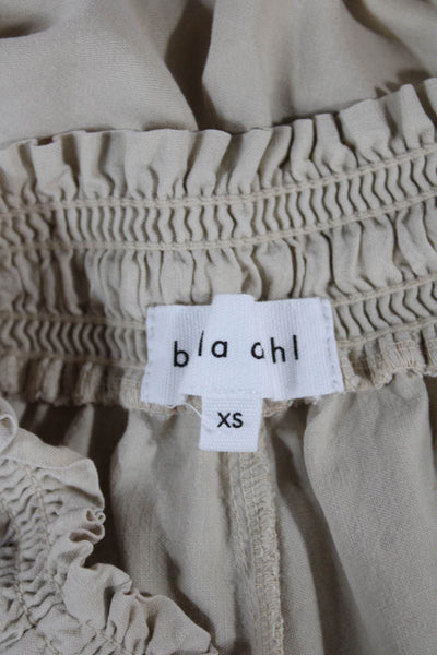 Bella Dahl Womens Tapered Tencel Pants Beige Size XS