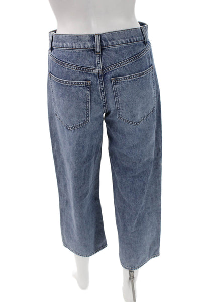 Theory Womens Cropped Jeans Blue High Rise Denim Size 25