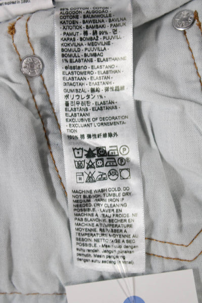 Levi Strauss & Co Womens Straight Leg Jeans Blue High Rise Denim Size 26