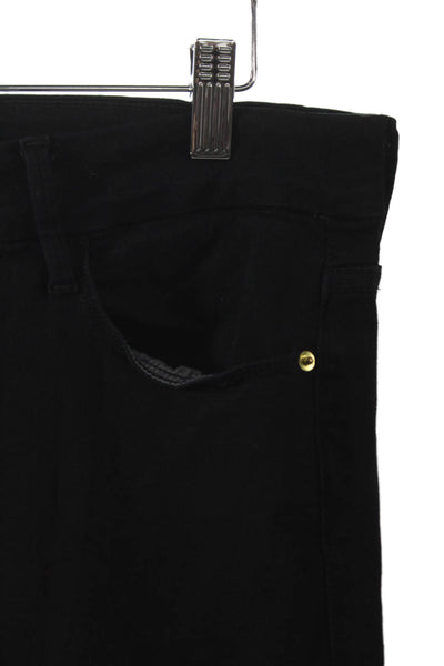 Frame Womens Bootcut Jeans Black Mid Rise Cotton Size 28