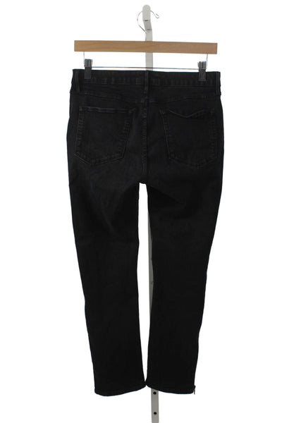 3x1 NYC Womens Tapered Black Denim Jeans Mid Rise Size 25