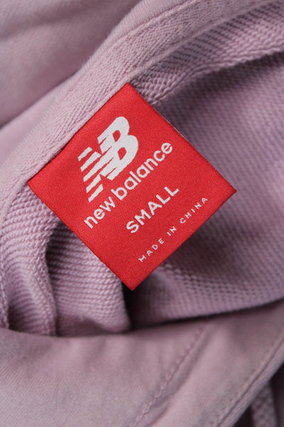 New Balance Women Pink Cotton Blend Hoodie Size S