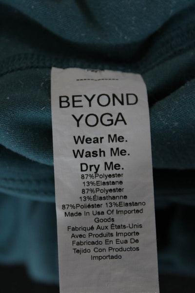 Beyond Yoga Women Ankle Leggings Green Polyester Size XS