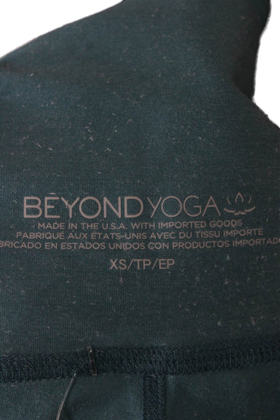 Beyond Yoga Women Ankle Leggings Green Polyester Size XS