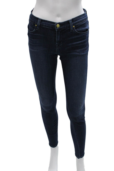 J Brand Women Skinny Blue Jeans Mid Rise Cotton Blend Size 26