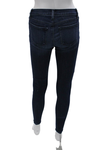 J Brand Women Skinny Blue Jeans Mid Rise Cotton Blend Size 26