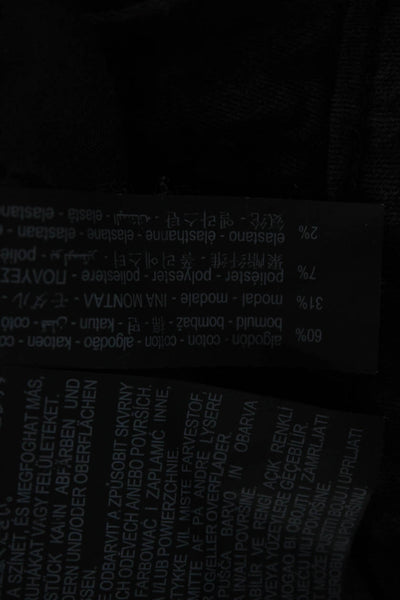 Zara Womens Skinny Jeans Black Cotton Mid Rise Size 4