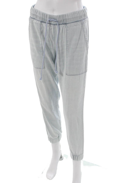 Bella Dahl Womens Blue Pants Lyocell Cotton Blend Size S