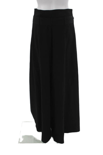 Allen Schwartz Women Wide-Leg Black Polyester Blend Pants Size 4