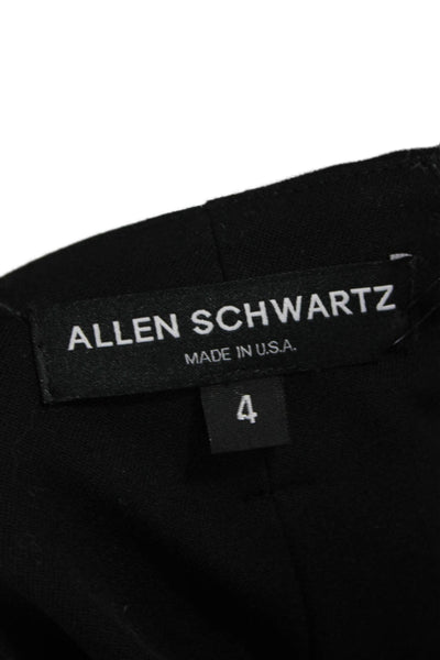 Allen Schwartz Women Wide-Leg Black Polyester Blend Pants Size 4