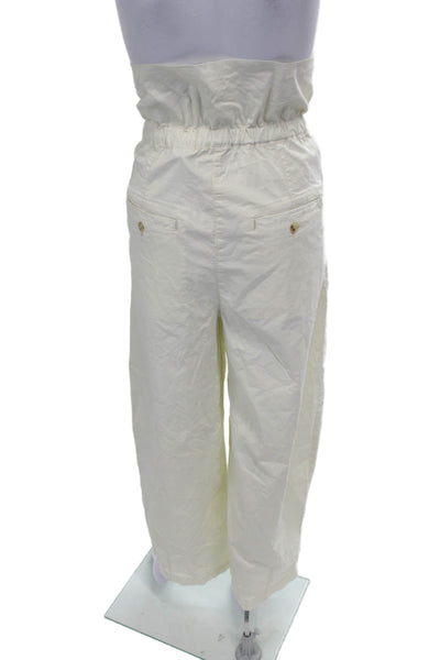 Pilcro and the Letterpress Anthropologie Women Paperbag Pants Ivory Size S