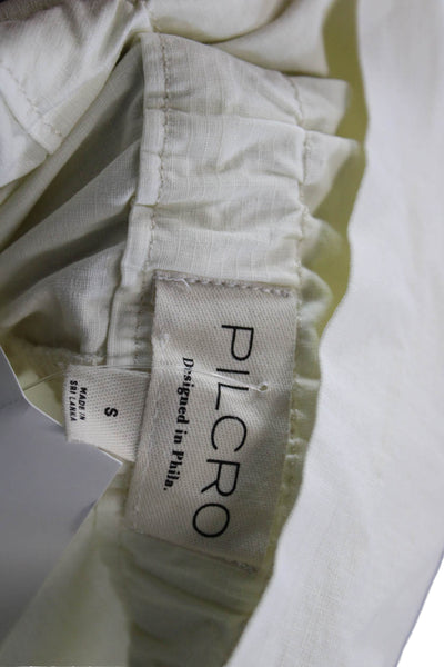 Pilcro and the Letterpress Anthropologie Women Paperbag Pants Ivory Size S