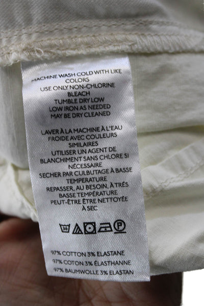 Pilcro and the Letterpress Anthropologie Women Paperbag Pants Ivory Size S