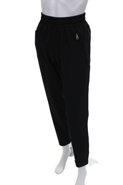 925 Fit Women Jogger Pants Black Polyester Athleisure Pull On Size S