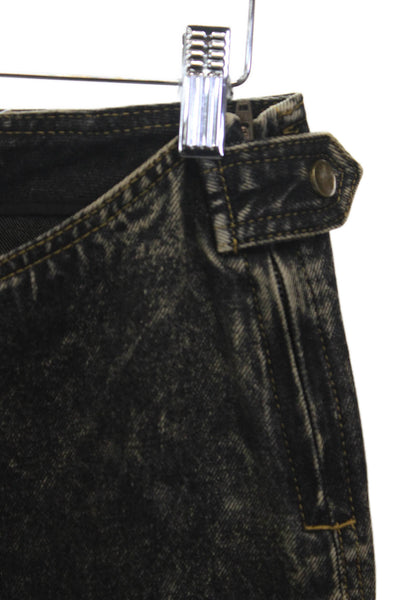 Lioness Women Cargo Pants Black High Rise Zip 29 Inseam Size XS