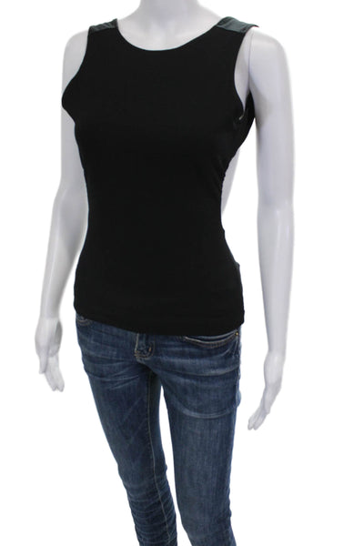 Intimately Free People Women Black Basic Tank Cotton Blend Size S