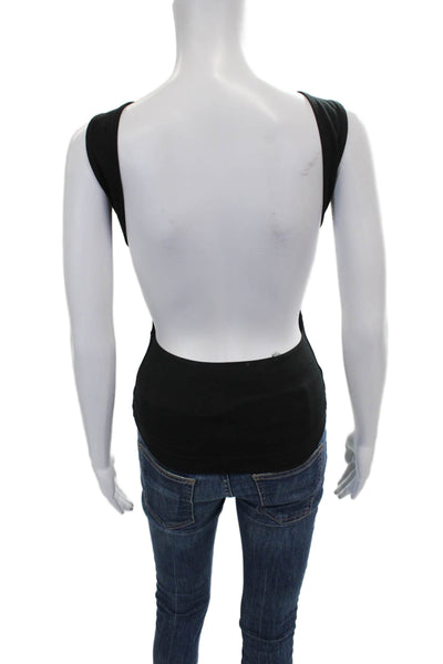 Intimately Free People Women Black Basic Tank Cotton Blend Size S