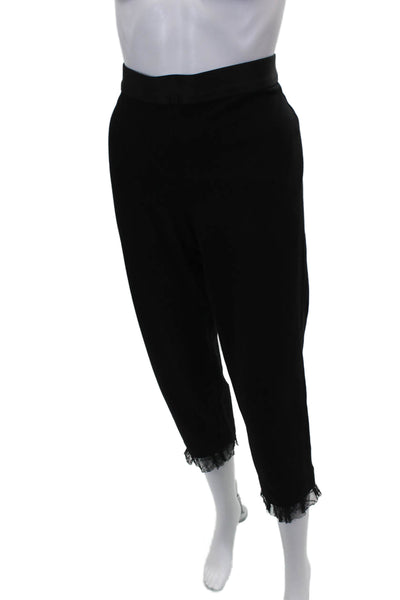 Bailey 44 Women Cropped Black Rayon Pants Pull On Size L