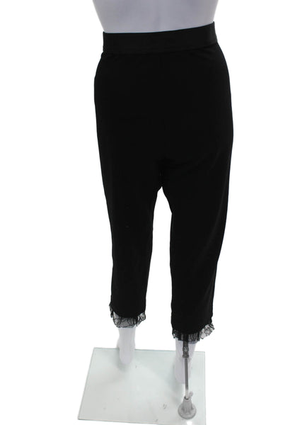 Bailey 44 Women Cropped Black Rayon Pants Pull On Size L